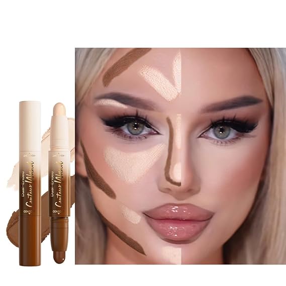 2in1 Face Highlighters & Luminizers Bronzer contour Stick 21 Fair