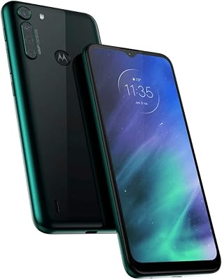 Motorola One Fusion 128GB, 4GB 6.5, 48MP Quad Camera, 5000mAh Battery, Dual SIM GSM Unlocked Global 4G LTE T-Mobile, AT&T, Metro International Model XT2073-2 Emerald Green
