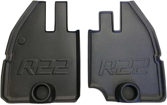 Compatible with Robinson R22 Rubber Floor Mat/Tray Set with Cup Holders