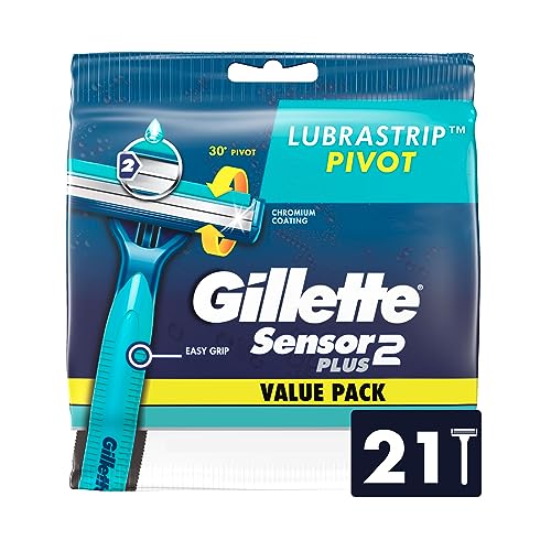 Sensor2 Plus Pivot Mens Disposable Razor, 21 Razors