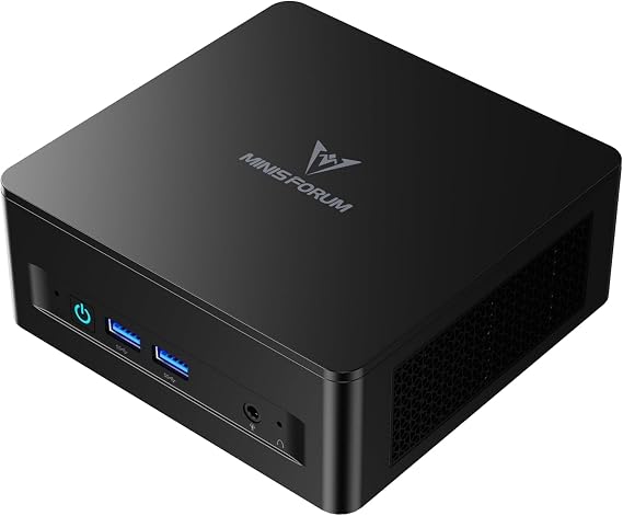 MINIS FORUM UM690L Slim Mini PC AMD Ryzen 9 6900HX (8 Cores/16 Threads up to 4.9GHz) 32GB LPDDR5 1TB PCIe 4.0 SSD DP/HDMI 2.1/USB 4 4×USB Type-A Wi-Fi 6E/Bluetooth 5.3