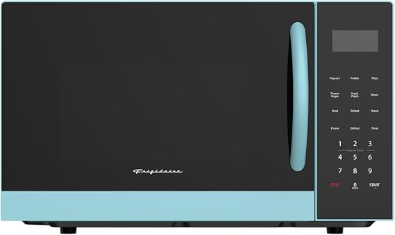 FRIGIDAIRE EMW953BLU 0.9-Cubic Feet Microwave Oven with Oversized Display, Blue