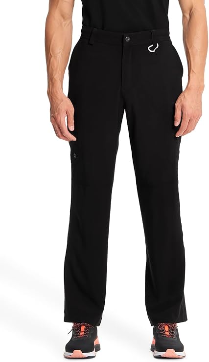 Cherokee Infinity Men Scrub Pants Tapered Leg Medical Bottom with 6 Pockets