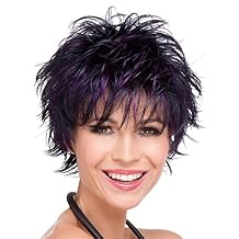 Click Wig Color Champagne Mix - Ellen Wille Wigs 4" Short Choppy Layered Tousled Synthetic Open Weft Sophisticated Edgy