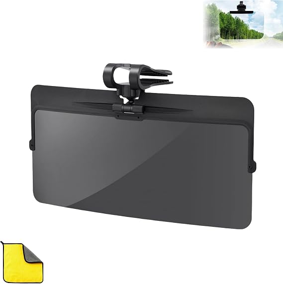 Universal Car Sun Visor with Polarized Glare Protection, Sun Visor Extender for Car, Polarized Sun Visor Extender for Car, Un Visor for Car Windshield, Anti-Glare (1pc)