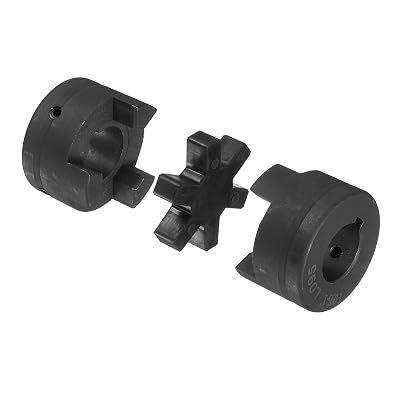 uxcell 1 L095 Flexible 3-Piece L-Jaw Coupling Coupler Set & Buna-N NBR Rubber Spider for Log Splitter Hybrid Equipment