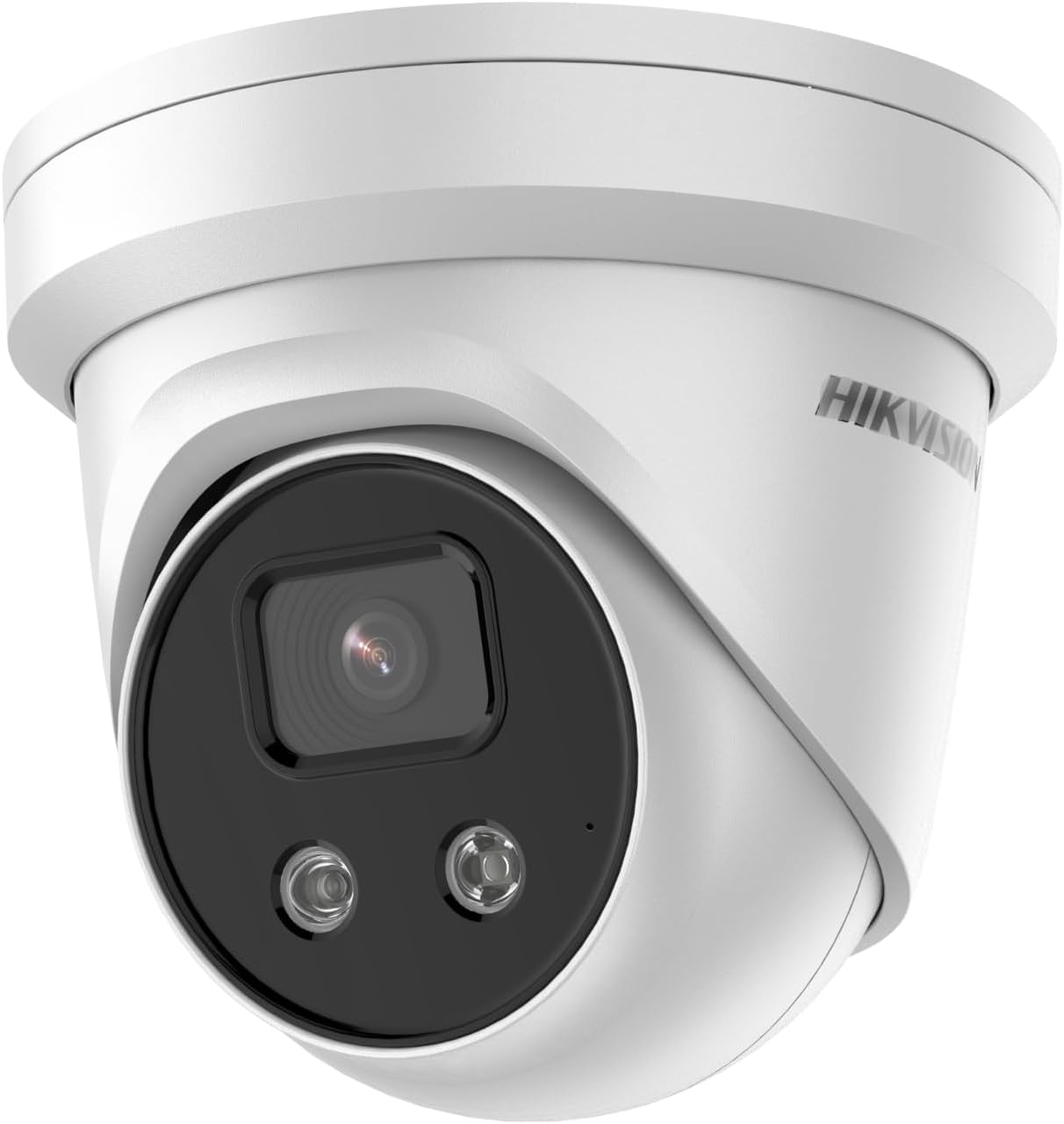HIKV DS-2CD2386G2-IU 2.8mm 4K 8MP Acu-Sense Turret PoE IP Camera, DarkFighter Ultra-Low Illumination, Smart VCA, HumanVehicle Detection, Built-in Mic, Full Metal, H.265, IP67, International Version