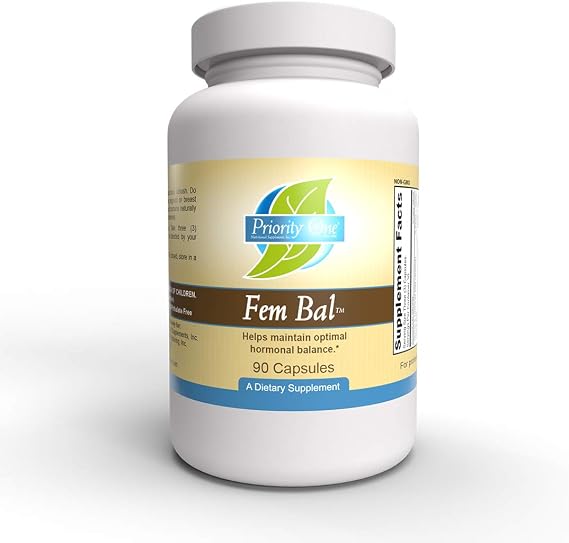 Priority One Vitamins Fem-Bal 90 Capsules - Hormone Balance Support for Women*