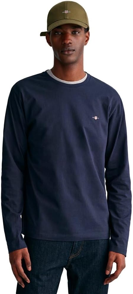 GANT Men's Reg Shield Ls T-Shirt T-Shirt