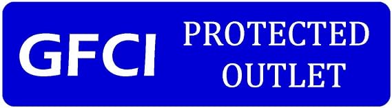 120 Pcs GFCI Protected Outlet Receptacle Plates Label Sticker 0.270.95 inch Outlet Remarking Label Stickers for House Outlet