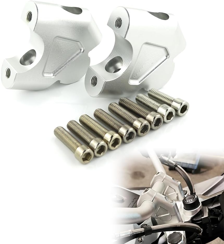Xitomer ADV 1.535 Rise Handlebar Risers, Fit for R1200GS 2013-2018, R1200GS ADV 2014-2018, R1250GS R1250GS ADV 2018 2019 2020 2021 2022 2023, S1000XR 2015-2019