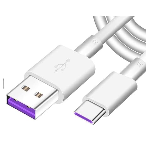 Super Charging Cable Replacement for Huawei P30 Pro 5A Supercharge USB Type C Cable, 3.3FT Super Fast Charge Type-C Cable for Huawei P20 Pro, Mate 20 Pro, Mate 10 Pro, P10 Plus, Mate 20 (White)