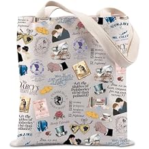 TIIMG Regency Book Lover Gift Bookworm Gift Novels Readers Book Club Tote Bag