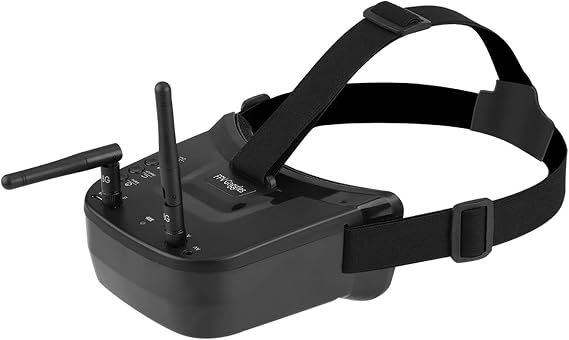 FPV Goggles, 3inch 480 x 320 Display, 5.8G 40 Channels, Mini FPV Goggles, BuiltIn 3.7V 1200mAh Battery