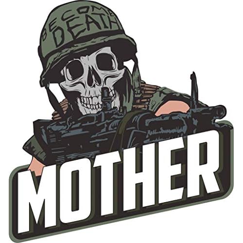 The Tactical Born to Kill Become Death Animal Mother Full Metal Jacket Helmet DecalSticker 3x3
