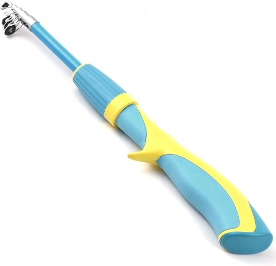 51in/130cm Telescopic Fishing Rod for Kids Portable Fiberglass Fishing Pole Lightweight Durable Collapsible Fishing Rod for Children