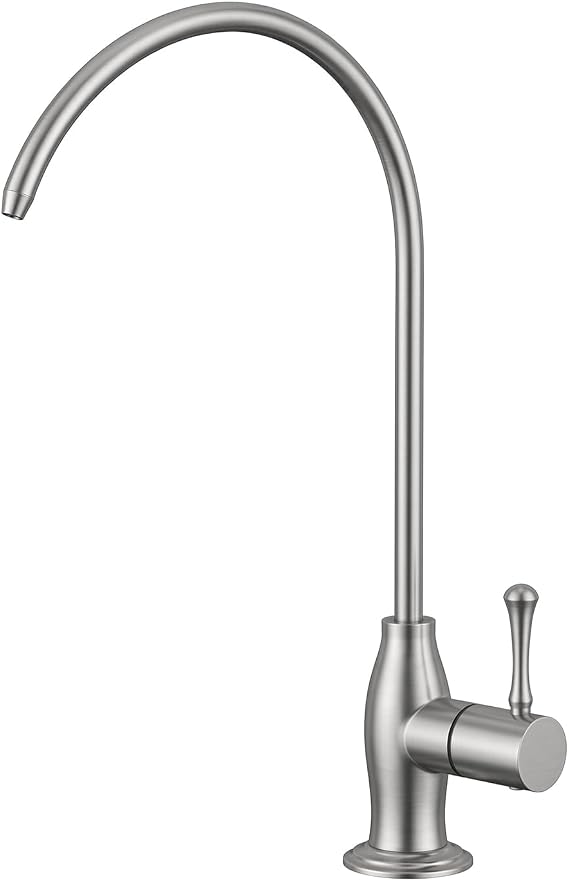 WEWE Drinking Water Faucet with Vintage Design, Non-Air Gap, Brushed Nickel