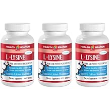 Lysine Capsules Organic - L-LYSINE 1000MG - Boost Immune System - l-lysine capsules - lysine supplement - immune support - immune support vitamins - vitamins for immune system support - 3 Bottles