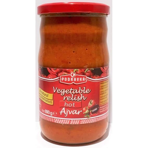 Podravka Hot Ajvar , Spicy , 24.5 Oz