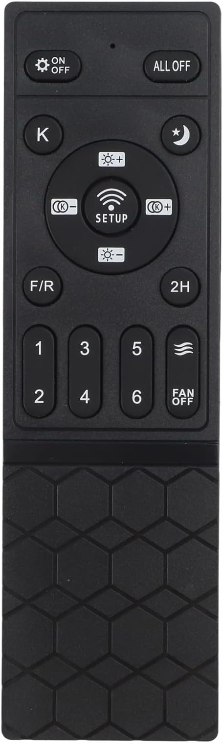 Ceiling Fan Remote Control Replacement, DC Motor Inverter Controller Kit With Stepless Dimmer Switch For Light, Fan Regulator 6 Gear, 2 Hour Sleep Timer(A)