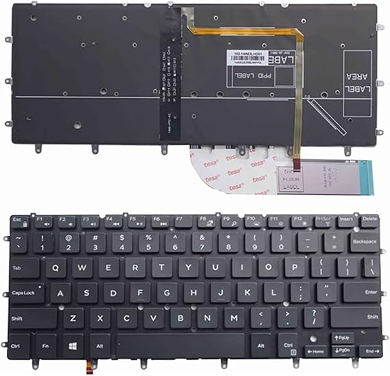Laptop Replacement US Layout Backlit Keyboard for Dell XPS 13 9343 9350 9360 Inspiron 7352 7353 7359 Black