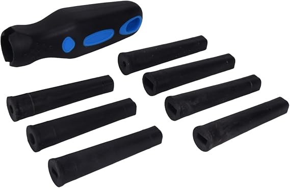 Century Drill & Tool 4082 Universal File Handle Set | sharpening & smoothing, Universal file handle assortment, Set includes 4 inserts and one handle