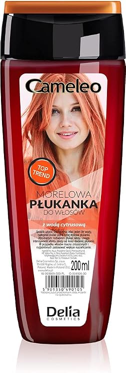 Cameleo - Apricot Hair Toner with Citrus Water, NO Yellow Shades, Tones, Semi Permanent Hair Dye - Blonde, Grey Hair - Colour & Care - Paraben Free | 200ml
