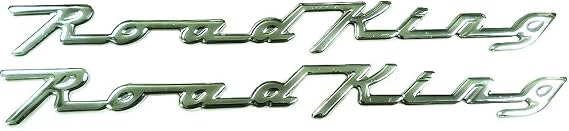 Silver 3D Logo Emblem Sticker Decal Polish Gloss Raise Up Compatible with Road King FLHR Touring FLHRCI Classic FLHRXS