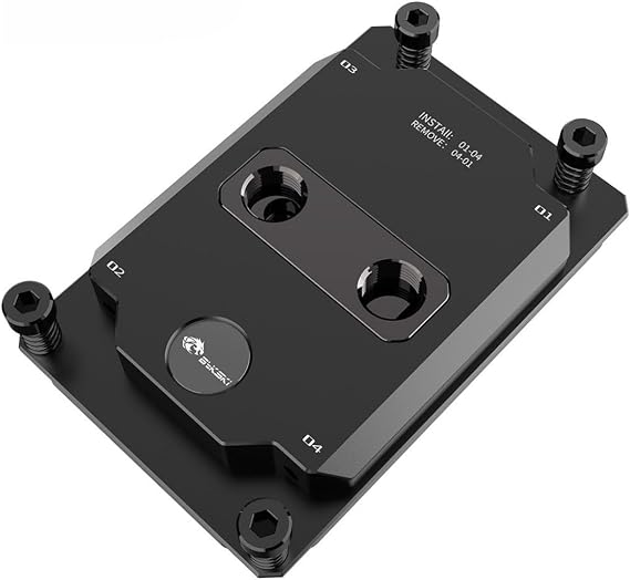 Bykski CPU-SP3-SR Durable All Metal CPU Water Block for AMD TR4/SP3/SP6 - Continuous Usage