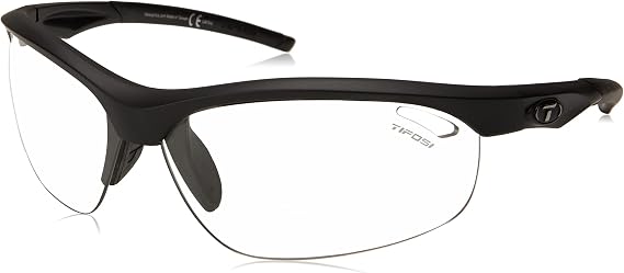 Tifosi Veloce Reader Sunglasses - Built-In Bifocal Lens | 100% UVA/UVB, shatterproof polycarbonate. Built-in reader lens, hydrophilic nose pads. Vented frame for cycling & golf.