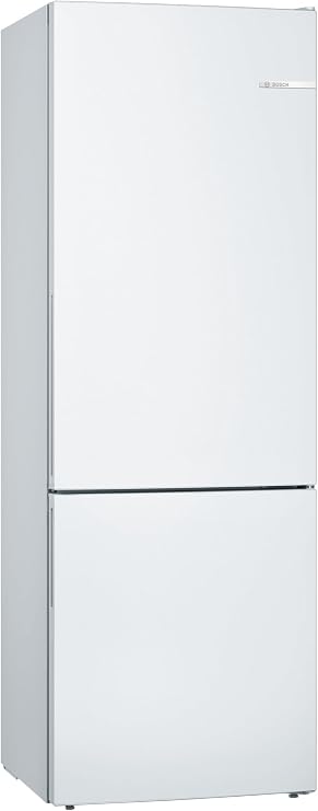 Bosch Home & Kitchen Appliances KGE49AWCAG Serie 6 Freestanding Fridge Freezer with Low Frost and VitaFresh, 201cm, 419L capacity, 70cm XL wide, White [Energy Class C]
