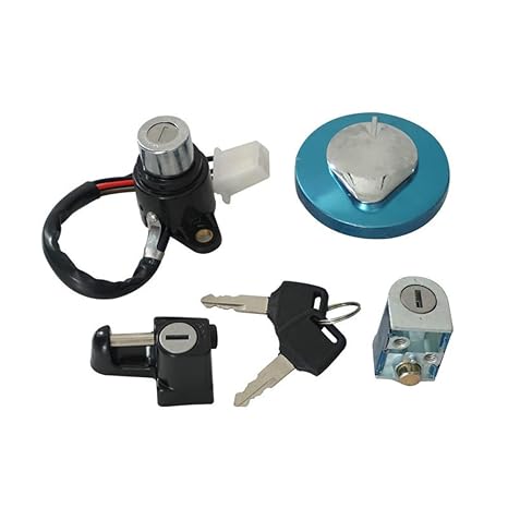 Motorcycle Ignition Switch Lock Kit for Honda Shadow VLX 600 VT600 VT400 VT750 Steed VLX400 Ignition Switch Gas Cap Tank Cover with 2 Seat Lock Keys