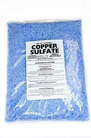 Copper Sulfate Small Crystals 10lb Bag