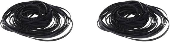 2mm Wide Flat Cassette Tape Machine Belt Assorted Common Belt for Recorder DVD Drive Rubber Belt 50PCS Mix Cassette Tape Machine Belts Assorted Common Flat Rubber Belt