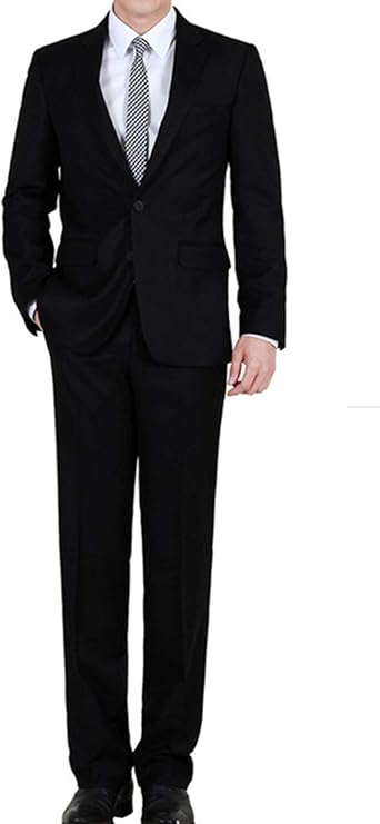 Men's Suit Slim Two Button 2 Piece Suits Jacket Trousers Suit Set