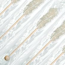 12 Piece Wrapped White Rock Candy Swizzle Sticks Sugar Candy