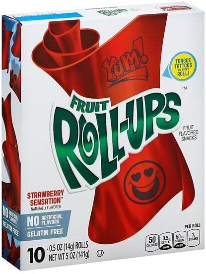 Fruit Roll-Ups Soft Strips with Strawberry Flavor 141 g
