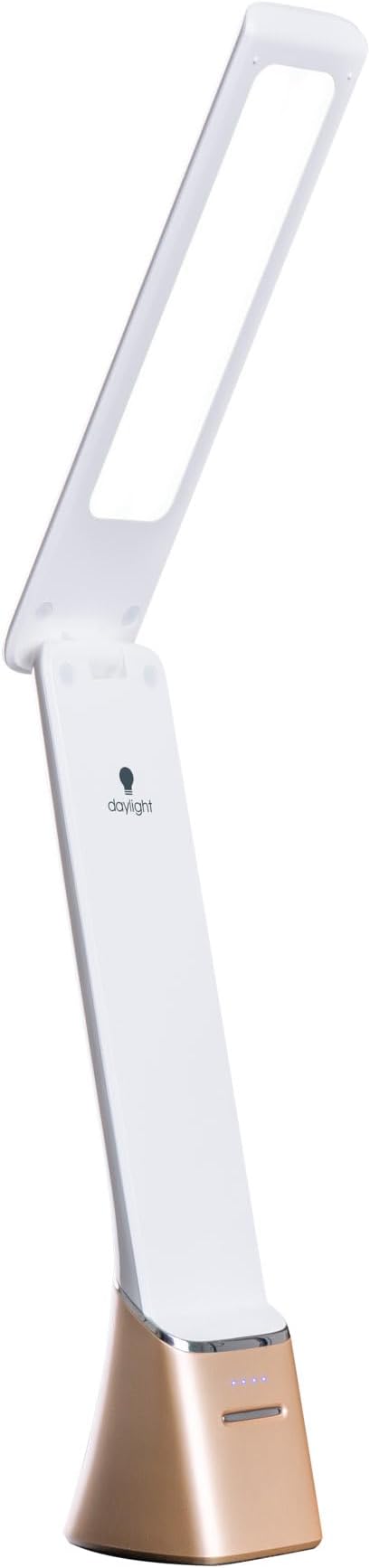 Daylight Company Smart Go Portable Lamp, Ideal for Reading, Light Therapy, Everyday Tasks, Crafts, Desk Work, DIY, Led, Chargeable lamp, 95+ CRI, 1 Count (Pack of 1), White