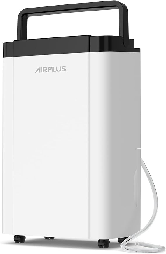 AIRPLUS 4,500 Sq. Ft. 70pint Dehumidifier, Humidity with Auto Shut off, Auto Drain or Manual Drainage, 0.8 gal Water Tank Capacity for Home and Basement