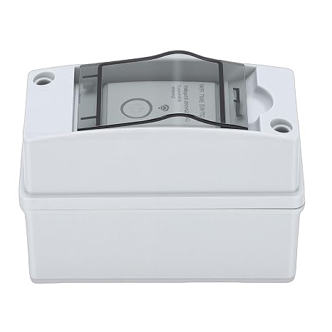 Smart WiFi Time Switch, Programmable Digital 40A Timer Switch Wireless Control with Support for Tuya APP, and Yandex Alice for Smart Home, Installation Accessories with Box