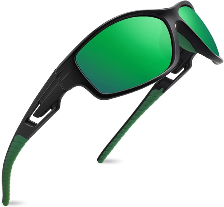 MAXJULI Polarized Sports Sunglasses for Men Women Tr90 Frame for Running Fishing Baseball Driving MJ8013