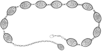 Tony Lama Women's Oval Concho Belt XL