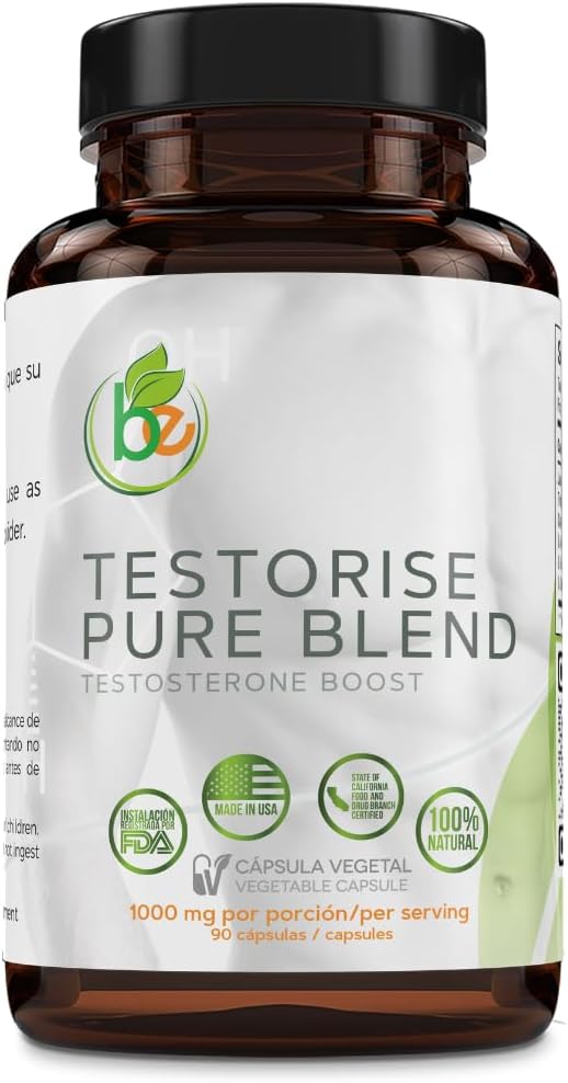 Alpha Boost TESTORISE Mens Vitality & Endurance Formula Herbal & Nutrient Blend w/Black Maca,Tribulus & Omega-3 Supports Energy & Daily Wellness 90 Veggie Capsules(45 Servings)By BexpertsUSA