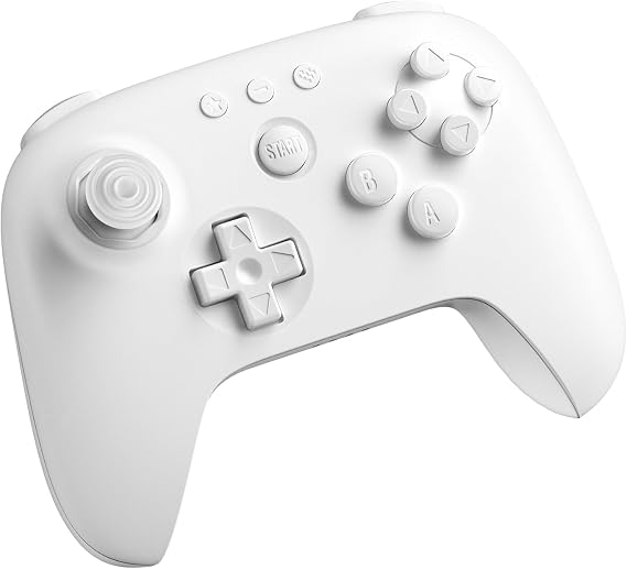 8Bitdo 64 Bluetooth Controller for Analogue 3D, Switch, Windows, and Android (White)