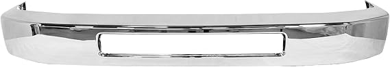 Chrome Steel, Front Bumper Face Bar for 2008-2014 Ford Econoline E150 E250 E350, 2015-2025 Super Duty E450 Super Duty Van, FO1002410