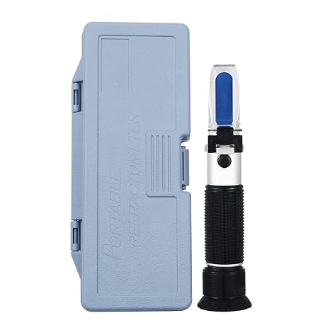 0~32% Brix Refractometer with ATC Digital Handheld Refractometer for Sugar, Food, Fruit, Beverages Honey DH14