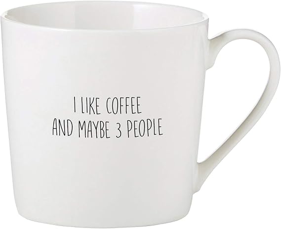 Creative Brands SB Design Studio SIPS Cafe Mug, 14-Ounces, I Like Coffee