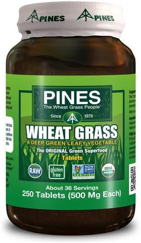 Pines International Wheat Grass - 500 mg - 250 Tablets