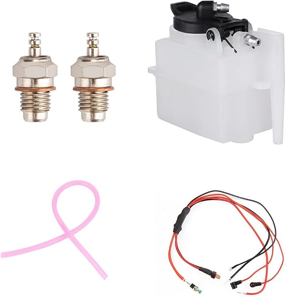 Model Engine Maintenance & Upgrade Kit for ST-NF2 L2 Nitro Engine Model, Includes F-Type Electric Plug, 75ml Fuel Tank, Silicone Oil Pipe, and Brush Start Ignition Power Module