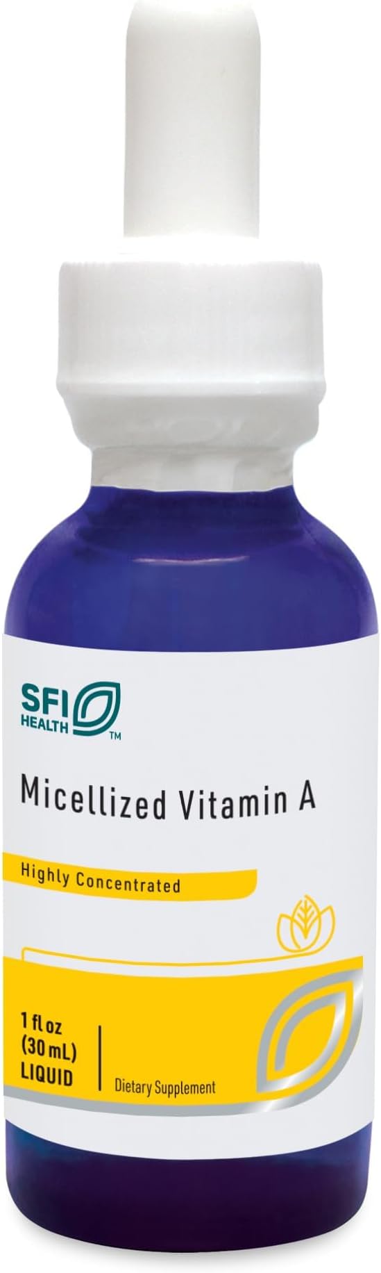 Klaire Labs SFI Health Micellized Vitamin A Drops, 1 Fl Oz, 600 Servings